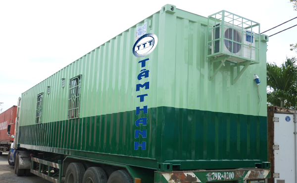 03 CONTAINER VĂN PHÒNG 40 FEET CÓ TOILET, CÓ MÁY LẠNH VỀ VỚI KHÁCH HÀNG Ở NINH THUẬN